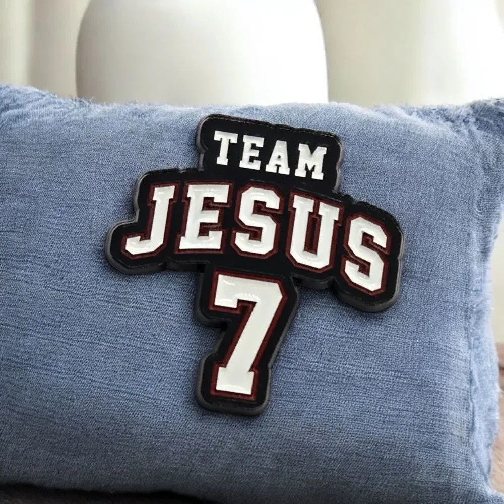 Team Jesus Christian Pin Religious Cross Jewelry Inspirational Faith Novelty New